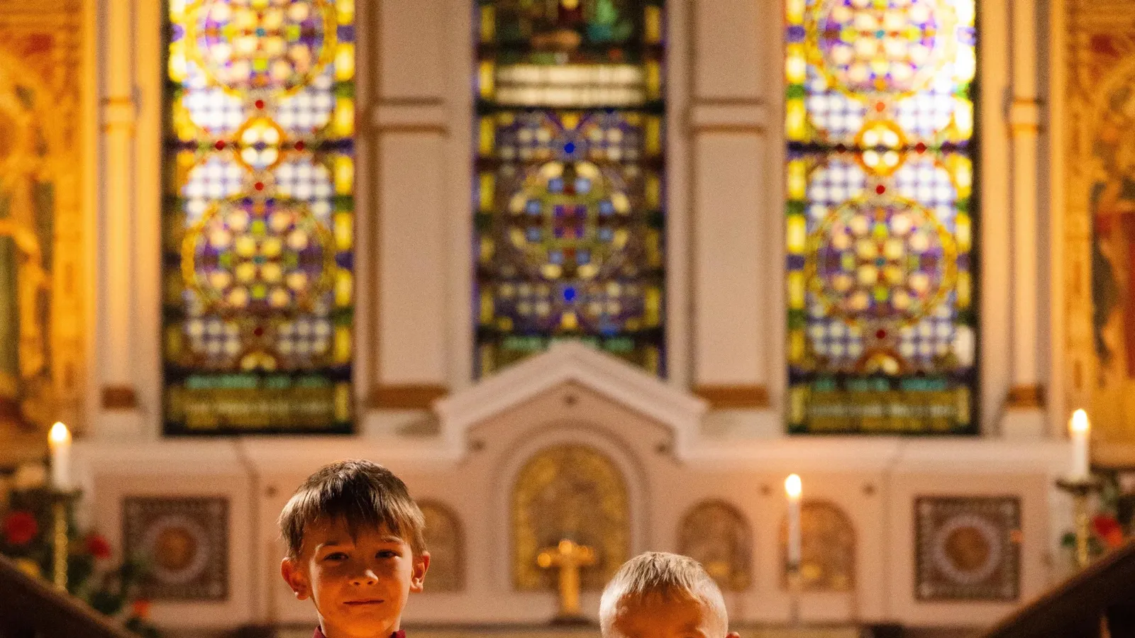 The gilded chancel of St George’s where the Chamber Choir sings